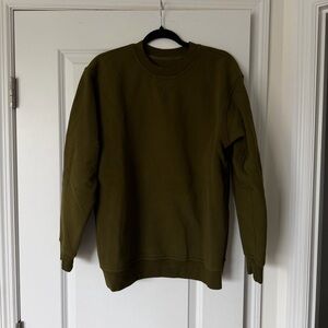 Lululemon All Yours Crew *Fleece in Moss Green